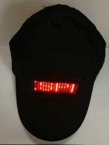 China Customized promotional baseball LED message cap red light on sale