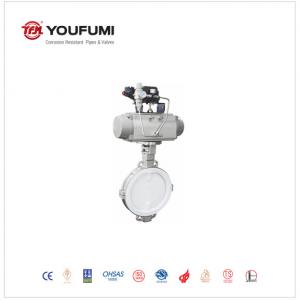 Wholesale Full Lined High Performance Butterfly Valves 3 inch Stainless Steel Wafer Type from china suppliers