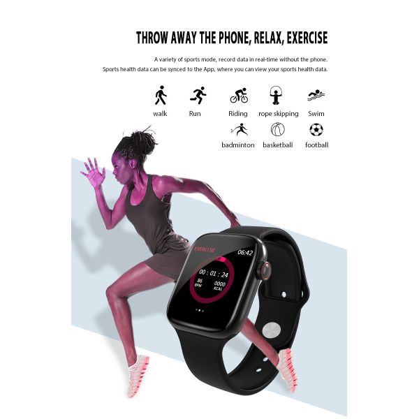 Unisex W4 All Call Smart Watch , Healthy Tracking Bluetooth Sports Watch