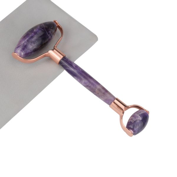 Updated Noiseless Amethyst White jade roller massager Rose Quartz Facial Jade Roller