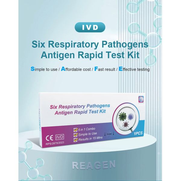 6 in 1 Respiratory Combo Antigen Test Kit for Home Self Test