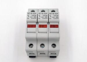 Wholesale 32A 3 Pole Fuse And Fuse Holder White Electric Low Voltage Usage Protect PV Panels from china suppliers