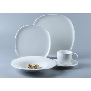 Wholesale SGS Approved 20Pc White Square Plate Dinnerware Sets from china suppliers