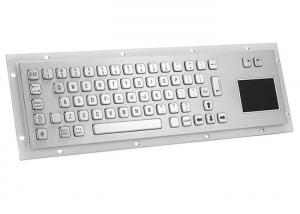 China PS2 5VDC SS304 Industrial Metal Keyboard Rack Mount With Touchpad on sale
