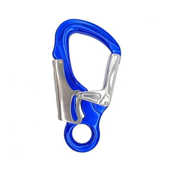 4KN Aluminum carabinier 7075 Quick Release Round Swivel Eye Carabiner Aluminum Snap Hook