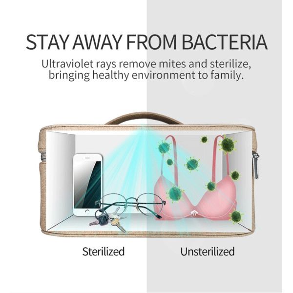Home Handheld USB LED Germicidal Uv Sterilization Bag