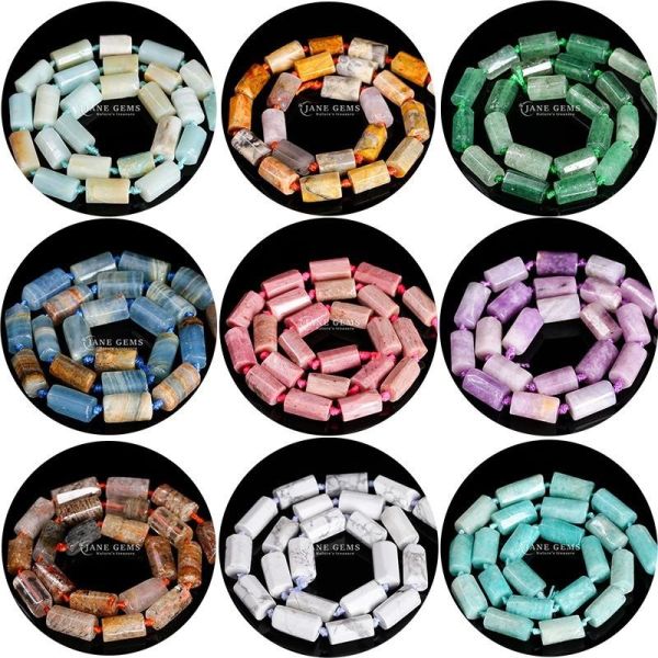 Blue Calcite Howlite Gem Bead Strands Natural Crystal for Bracelets and Crystal Healing