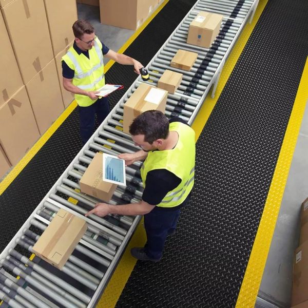 Soft Comfortable ESD Anti Fatigue Mat Cleaning Rubber Anti Static Foam Safe