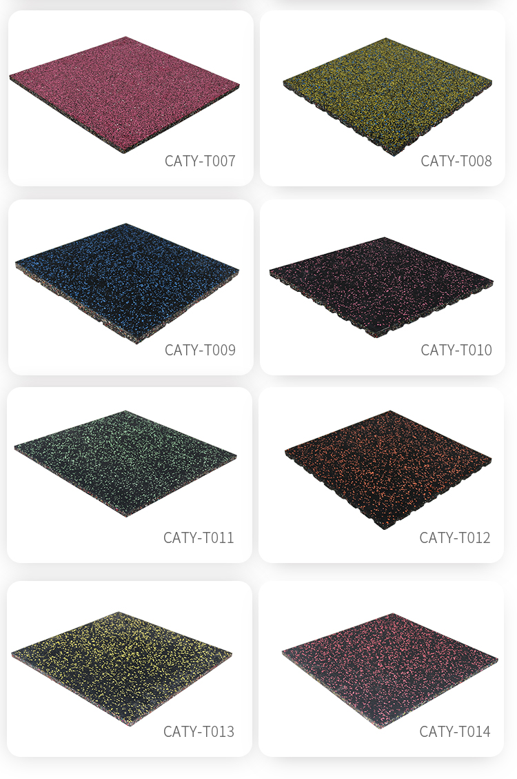 6" Thick Home Gym Floor Mats Multipurpose Wear Resistant With Cap Stystem