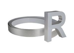 China Acrylic 3d Led Display Sign Board 0.8mm Aluminum Trim Cap Flat Aluminum Coil on sale