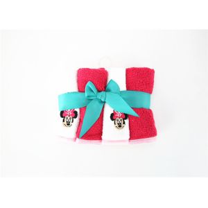 220GSM Microfiber Baby Washcloths , Beautiful Minnie Mouse Baby Bath Towel