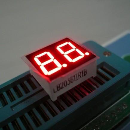 0.36 Inch Red Dual Digit 7 Segment LED Displays High Brightness For Electronic