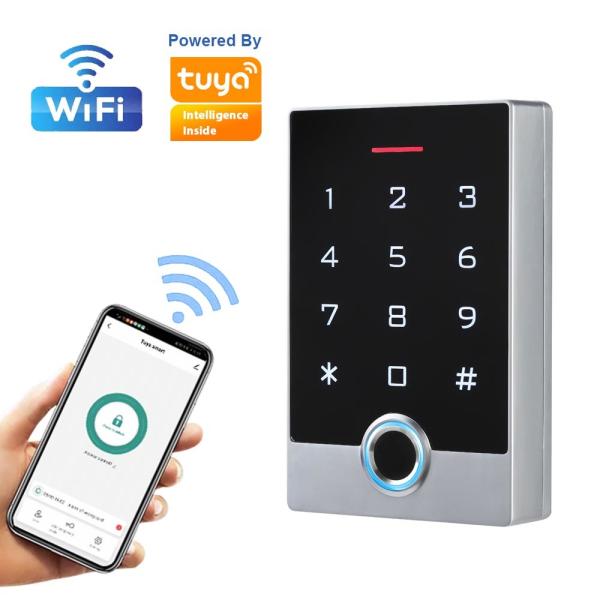 Quality Waterproof RFID Fingerprint Access Control Metal Keypad With Tuya App for sale