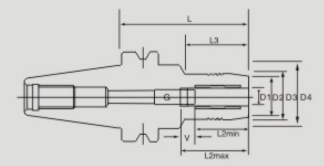 SK40 HM20 Hydraulic Tool Holder With Strong Clamp Suitable For Milling Work