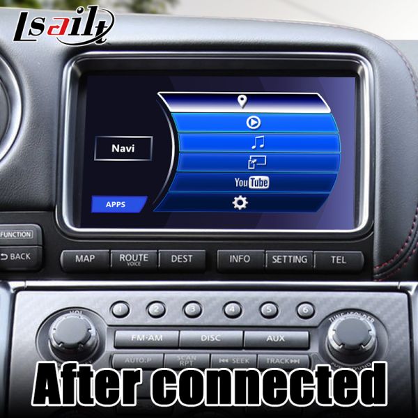 Android Auto interface support carplay, reverse cameras and android auto for 2008-2010 GTR GT-R R35
