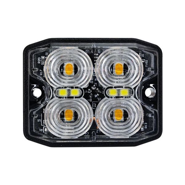 Customized LED Yellow Strobe Light 12W Emergency Strobe Lights For Trucks