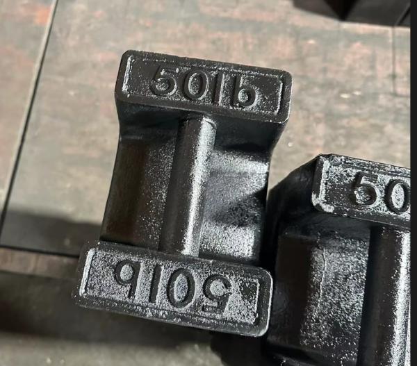 Quality Standard Cast Iron Test Weights 25lb 50lb Rectangular Weight Elevator Load Block Calibration Weight for sale