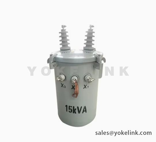 Quality 15KVA 7200y/14400 120/240 Conventional Single-Phase Overhead Transformer for sale