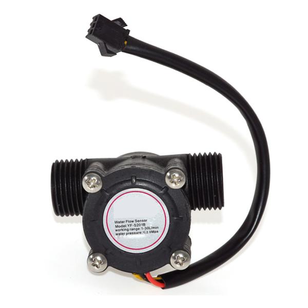 Quality 1/2" Hall Effect Flowmeter Control Water Flow Sensor Water YF-S201 DC4.5 5V-24V for sale