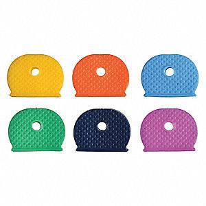 Quality Identifier Medium Plastic Key Holder Assorted PK20 Key Caps Silica Rubber Covers Tags for sale