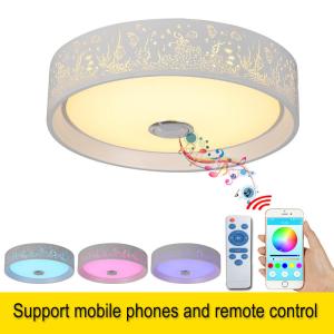 China Bluetooth Led Lamp ceiling with loundspeaker for bedroom dimming LED Ceiling Lights (WH-MA-46) on sale