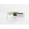 Buy cheap Wooden Manager Office Table / L Shaped Executive Office Desk Furniture from wholesalers