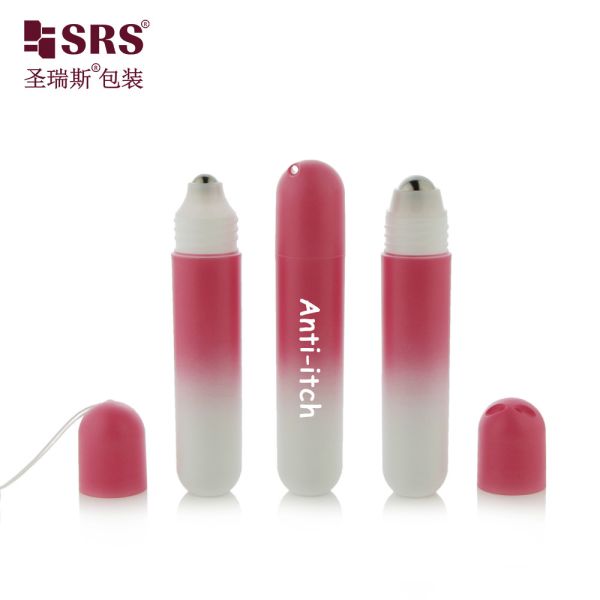 RPPG 25ml Cute Portable Pocket Size Plastic Roller Steel Ball Bottle Customization Travel Injection Custom Color Matte Finish Packaging