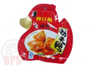 Die Cut Irregular Shaped Plastic Snack Food Grade Packaging Bags With Spout