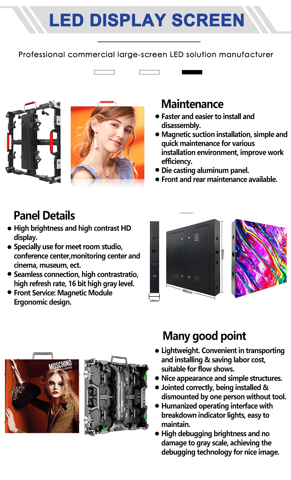 Hexagonal Flexible LED Display Screen Multipurpose For Nightclub