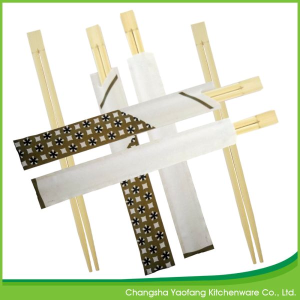 24cm Twins Reusable Bamboo Chopsticks Sushi 5.0mm Thickness Customized