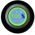Customizable Round CANbus RS485 SOC TFT LCD display Battery gauge hour meter, EV