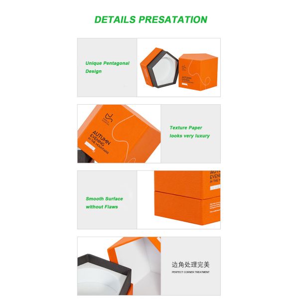 Irregular Creative Cardboard Box For Fragrance Lamp with Custom Design