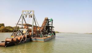 Wholesale Gold Mining Trailinng Suction 80CBM/H Bucket Chain Dredger Alluvial Mining from china suppliers