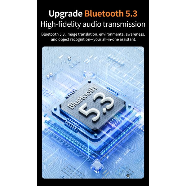 New Smart Glasses V3 With Double Lenses Built-In Microphone And Speaker