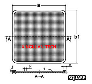Framed Packs Extruder Wire Mesh , Extruder Screen Pack For Synthetic Fibers