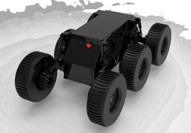 6x6 Differential Wheeled Robot Chassis Ip67 500kg Max Load