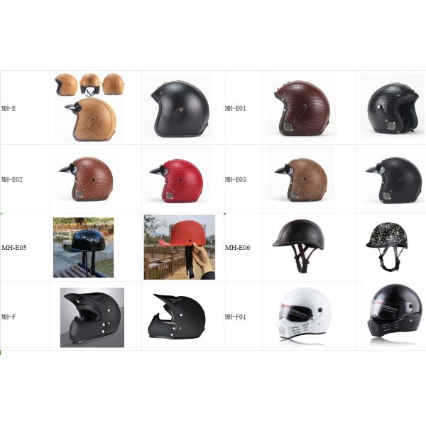 Wholesale and OEM Vintage Motorcycle Helmet High Quality Open Face Helmet Half Face Motorbike Helmet