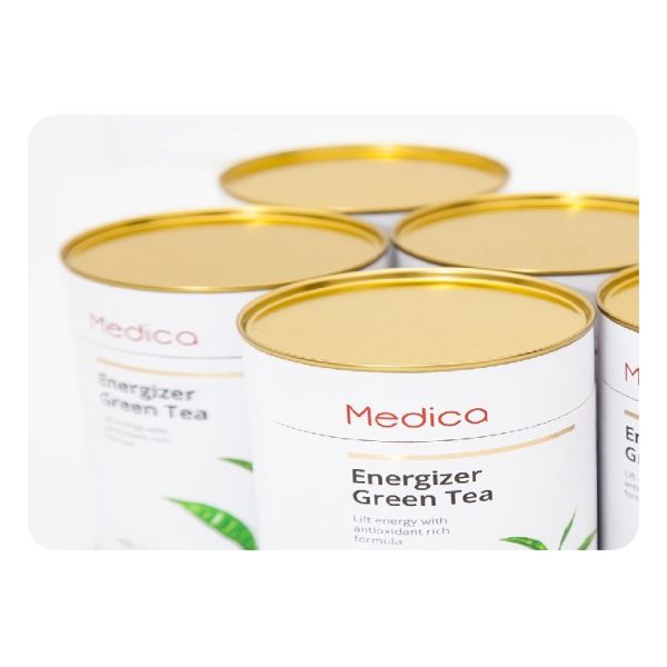 SGS Round Shape Cardboard Tea Boxes for Loose Leaf Tea Packaging