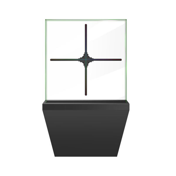 100cm Black Holographic Projection Screen High Resolution With PC + Aluminum Material