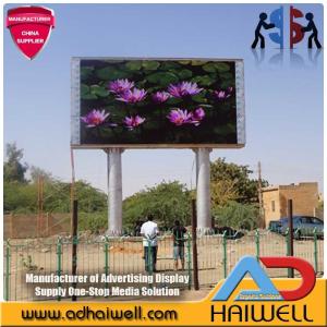 China 10mx5m Outdoor SMD P10 LED Full Color Display Advertising Video Billboard Structure on sale