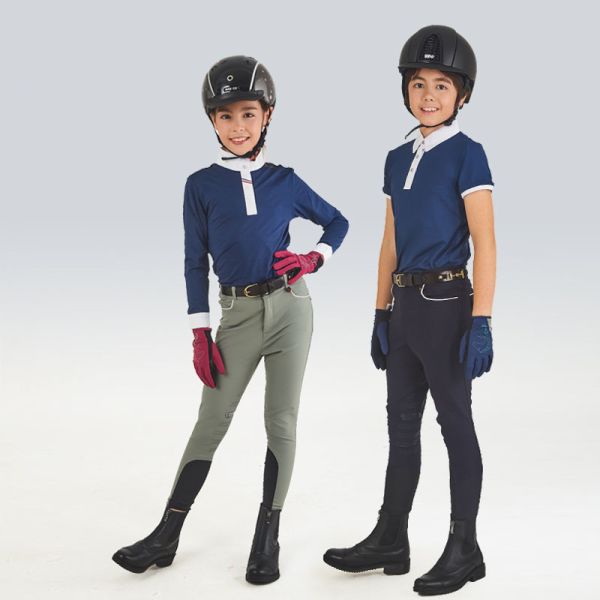 Anti Pilling Horse Riding Breeches Knee Seat Kids Childrens Riding Leggings