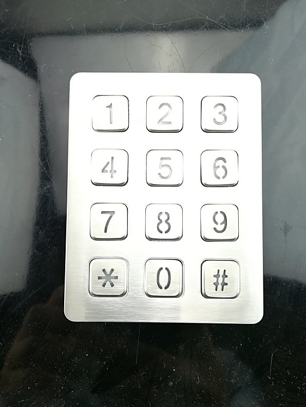 Panel mounted digital keypad for telephone entry system