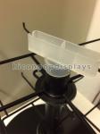 Black 2 - Tier Spinner Rack Display Stand 16 Hooks Swivel Display Rack For