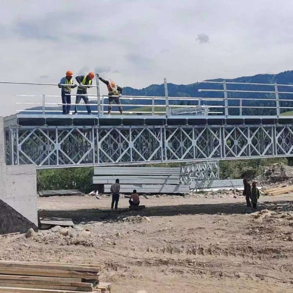 Modular Portable Steel Bridges For Sale Q345B Main Steel Truss Bridge