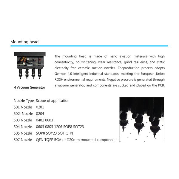 High Speed Mounting Pcb Pick And Place Machine Capable Of 7000 Chips Per Hour Production