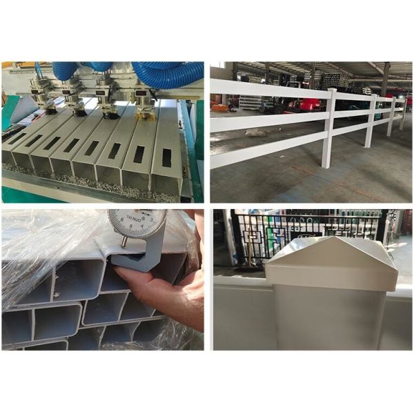 White PVC Vinyl Farm Fence 3 Rails 4 Rails 4ft 5ft