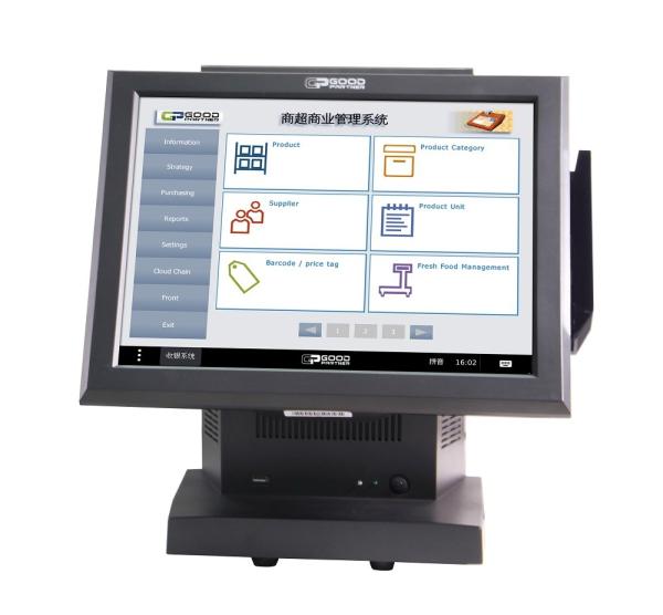 Quality LED/VFD/12inch Customer Display Android POS Cashier Machine for Milk Tea Catering Orders for sale
