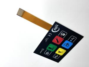 China Custom Design LED / SMD Light Membrane Keypad With Led For Automotive Dashboards on sale