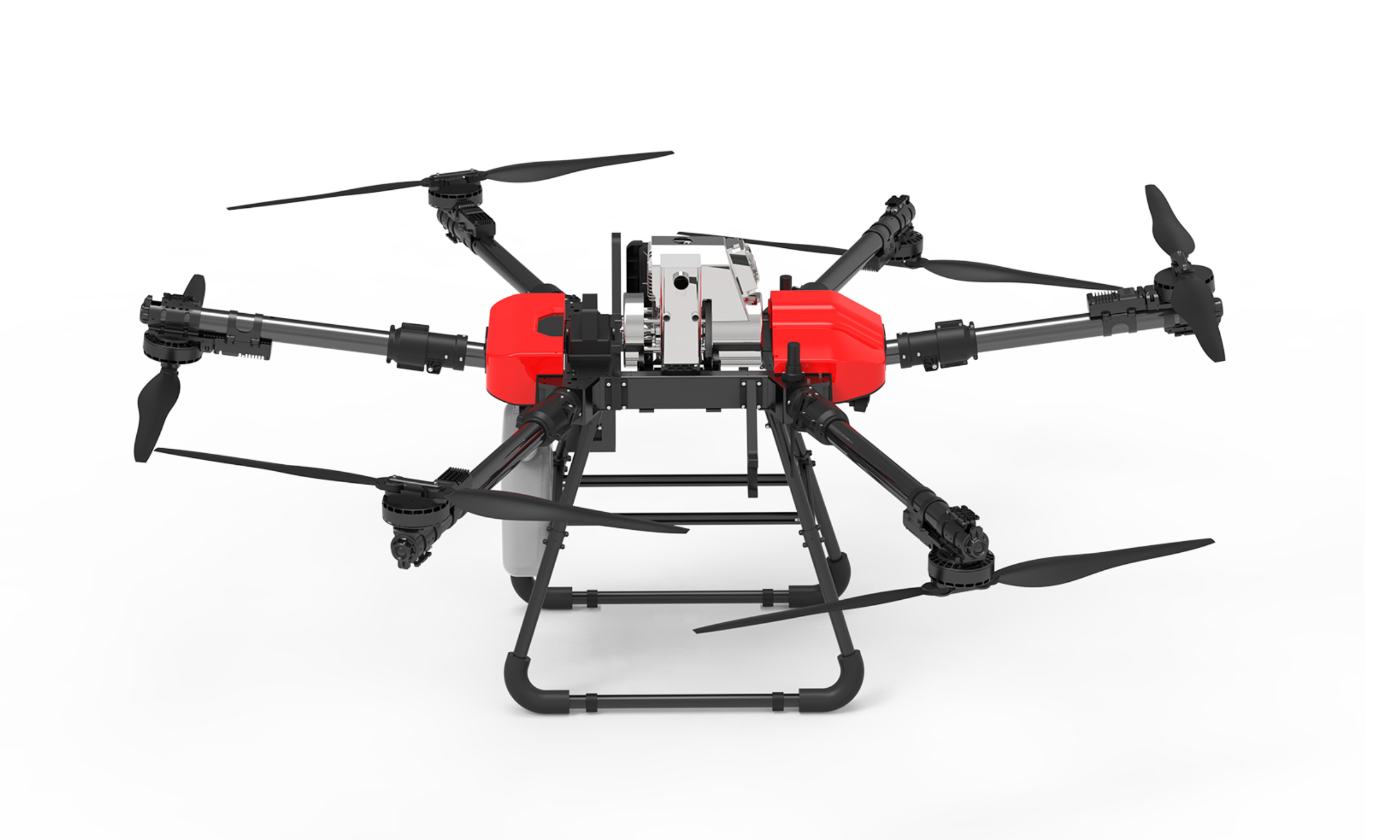 Six-axis extended-range electric-hybrid flight platform / petrol-powered unmanned aircraft