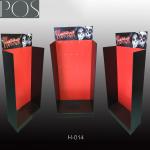 round hook display stand with compartments base display bin